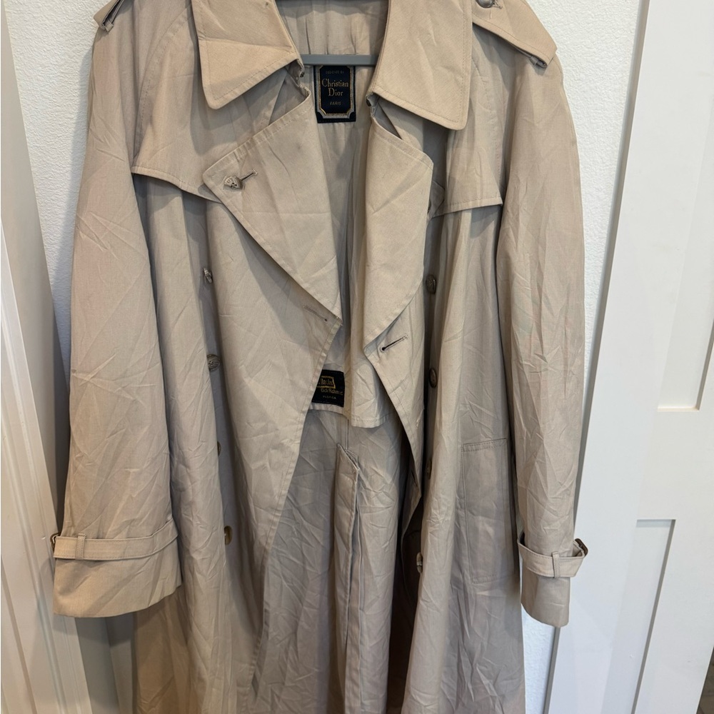 Dior Elegant Beige Trench Coat